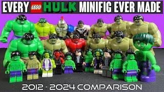 COMPARISON: EVERY LEGO HULK Minifigure EVER Made (2012 - Present)