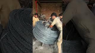 Razor Security Wire Making Process Inside the Factory! #razorwire #security #razor #shortsfeed