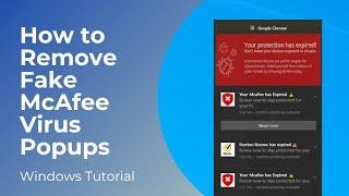 How to Remove Fake McAfee Virus Popup Notifications
