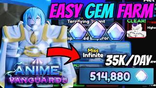 New *BEST* Gem Farm In Anime Vanguards Update 1.. (35k Gems / Day)