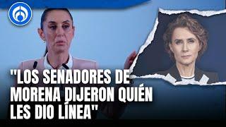 Denise Maerker le contesta a Sheinbaum sobre el caso de Rosario Piedra