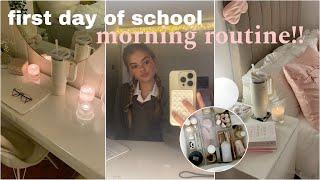 MY FIRST DAY BACK AT SCHOOL MORNING ROUTINE IN 2025!! ‍️