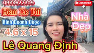 Bán Nhà Đẹp Hẻm Xe Tải Kinh Doanh Được Sát Mặt Tiền Đường Lê Quang Định Quận Bình Thạnh bds sài gòn