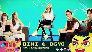 BINI & BGYO Play 'Would You Rather' | Asia Spotlight