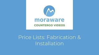Price Lists Fabrication And Installation