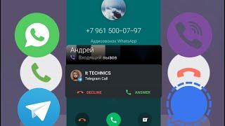 Incoming Call: WhatsApp,Telegram,Viber,Signal on Android/Screen Recording