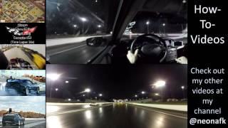 Infiniti G37x 13.7 @ 102 vs G37 Megan Racing Exhaust, FI RHFC, K&N Intake *In-Car & Rear Views*