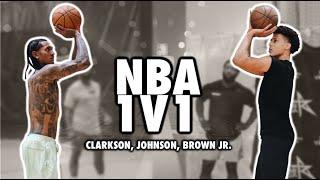 CRAZY NBA 1v1's PART ONE !  JORDAN CLARKSON, JALEN JOHNSON, TROY BROWN JR.