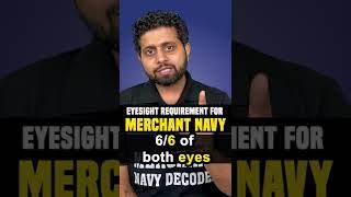 Eyesight Requirement for Merchant Navy #merchantnavy #shorts