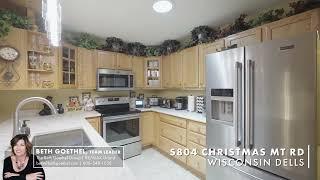 Wisconsin Dells! Christmas Mountain home at S804 Christmas Mountain Rd is move- in ready! $379,000