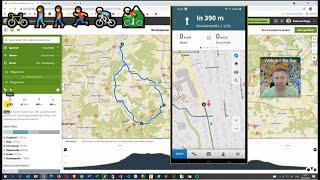  Fahrrad Tour Rundreise mit Komoot planen am PC und Handy App. Rennrad Gravel-Bike E-Bike Wandern