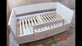 How To Build A Storage Bed with Drawers.  Made in Ukraine