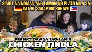 My German Family Enjoys my Special Pinoy Chicken Tinola in Germany‘s Cold Weather!