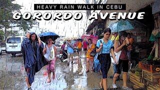 [HD #CEBU  ] BRAVING THE RAIN: A WALKING TOUR ALONG GORORDO AVENUE | ASMR | June 2023