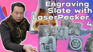 Easy engraving Slate with LaserPecker 4  by Benson Chik If mistake made, sand and do it again