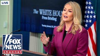 Karoline Leavitt briefs after federal court blocks Trump's tariffs