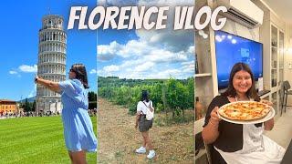 FLORENCE vlog~ cooking class, pisa, wine tasting & vineyard tour & more | ITALY