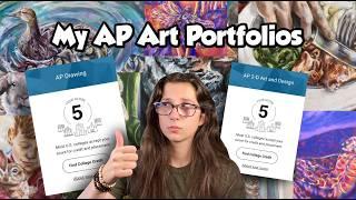 My AP Drawing and AP 2D Art and Design Portfolios (top score of 5)