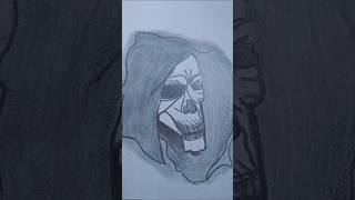 HOW TO DRAW THE GRIN REAPER l sketch #short #artshort #ytshorts