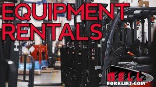 Rentals | Bell Forklift | Michigan Forklift Dealer