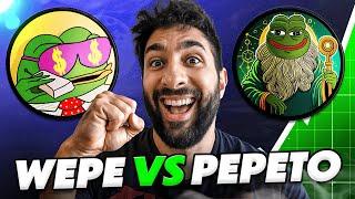 WALL STREET PEPE ($WEPE) VS. PEPETO – THE ULTIMATE FROG SHOWDOWN