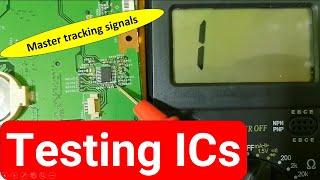 Complete Integrated Circuits ICs Testing tutorial - IC Pinout, IC Circuit Diagram - voltage tracking