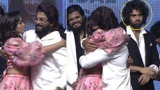 Vijay Deverakonda Reaction To Allu Arjun Hugs Saanve Megghana @ Pushpaka Vimanam Trailer Launch | WP