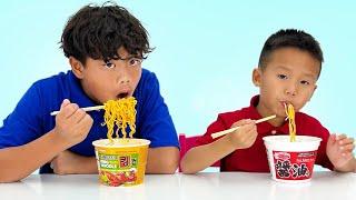 Kaden and Alex Restaurant Rescue: Utensil & Motor Skills School for Kids