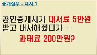 공인중개사 대서해주고 과태료 200만원 받은 사연