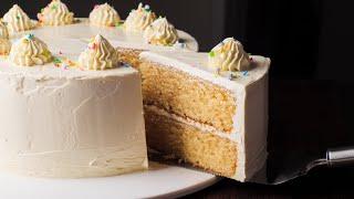 The Best Vanilla Cake Recipe | Stays Moist for Days