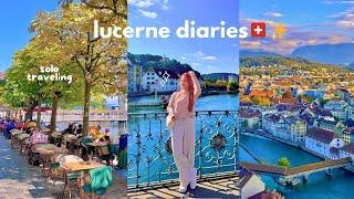 alone in lucerneexploring the old town, swiss cheese fondue  introvert diaries, stunning views