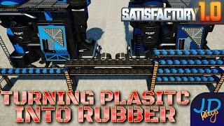 Turning Rubber into Plastic into Rubber into Plastic  Satisfactory ️ Ep13 Lets Play, Tutorial