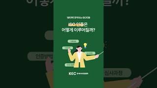 1분으로 보는 ISO인증절차 가이드 #한국esg인증협회 #iso인증