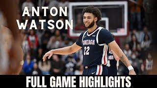 Anton Watson Highlights vs Santa Clara | 1.11.2024