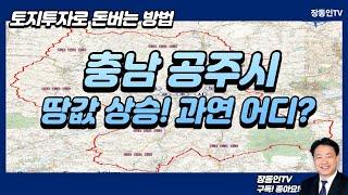 충남 공주시 땅 값이 올라갈 지역은 어디일까? 돈이 되는 땅만 잘 찾고 분석하고 투자해도 돈이 된다.