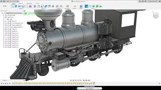 #FUSION360 Моделирование паровоза в Fusion 360. #5 Стрим