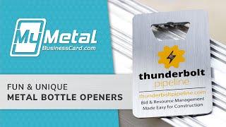 Fun & Unique Metal Bottle Opener Business Cards | My Metal Business Card