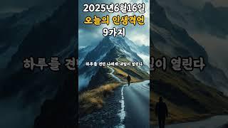 오늘의 인생격언 9가지