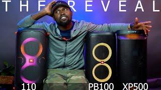  Here Is The JBL Partybox 110 vs JBL Partybox 100 vs SONY XP500 | Blind Listening Challenge Reveal