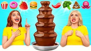 Chocolate Fountain Fondue Challenge | Funny Food Situations by Multi DO Challenge