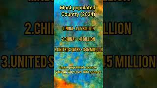 population 2024 #basicfact #knowledge #dailyknowledge #dailyknowledgedose #india #china #vatican