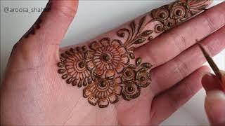 Latest Unique Stylish Arabic Henna Design