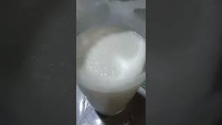 Buko Shake #Fresh Buko shake #with milk Nestle Cream #Delicuous #Perfect drink for got season