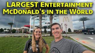 Eating at the LARGEST Entertainment McDonald's in the WORLD - May 2023