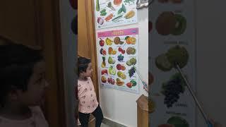 Learn fruits with Saanvi || kids Learning ||