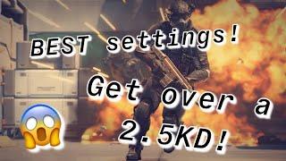 BEST SETTINGS to DOMINATE! Get over a 2.5KD In Warface Breakout!! Best console settings for xbox/ps4