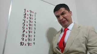 Mr Bean da Matemática ensinando a tabuada de multiplicação do 9 #dicas #tips #humor #comedy #funny