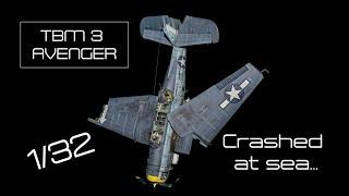 WW2 plane crash at sea diorama - The aircraft - TBM Avenger