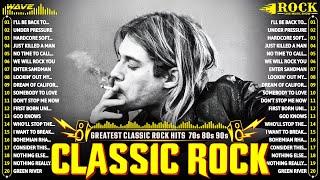 Nirvana, Led Zeppelin, Bon Jovi, Aerosmith, U2, ACDC  Classic Rock Songs 70s 80s 90s Full Album