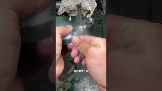 #玉石 #翡翠 #和田玉 #diy 飘花手镯